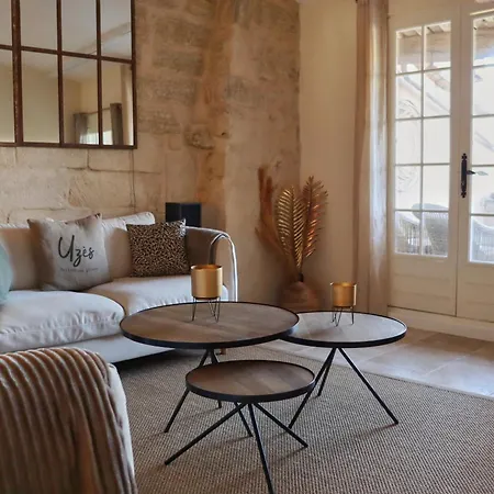 Daire La Grande Bourgade-authentique Maison En Pierre Avec Terrasse Climatisation Au Coeur D'uzes Uzès