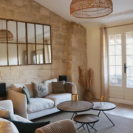 شقة La Grande Bourgade-authentique Maison En Pierre Avec Terrasse Climatisation Au Coeur D'uzes