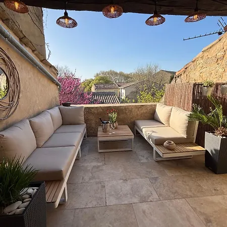La Grande Bourgade-authentique Maison En Pierre Avec Terrasse Climatisation Au Coeur D'uzes Daire Uzès