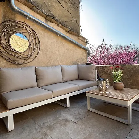 La Grande Bourgade-authentique Maison En Pierre Avec Terrasse Climatisation Au Coeur D'uzes شقة *