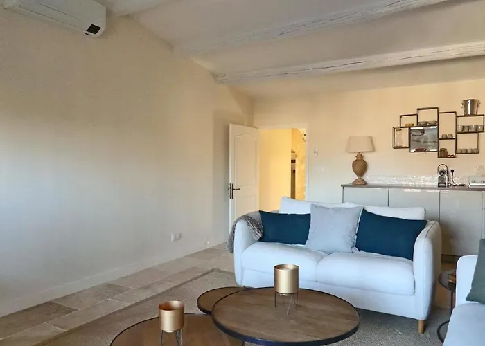 La Grande Bourgade-authentique Maison En Pierre Avec Terrasse Climatisation Au Coeur D'uzes Διαμέρισμα